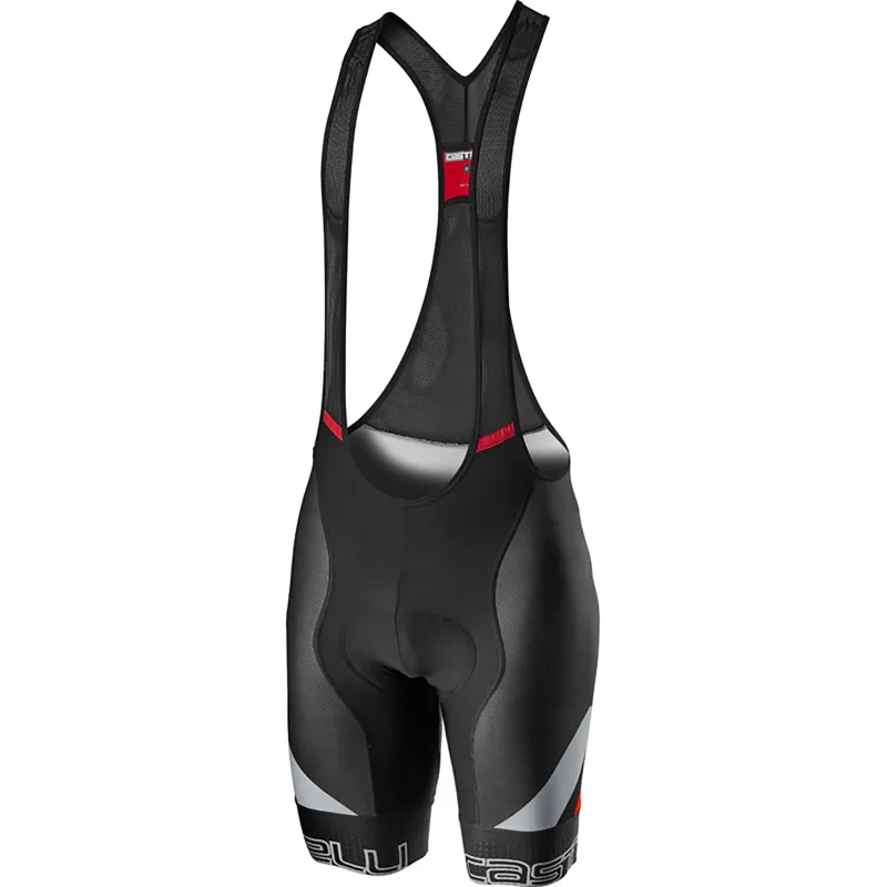 Castelli Competizione Kit Bib Shorts - Black/White/Red